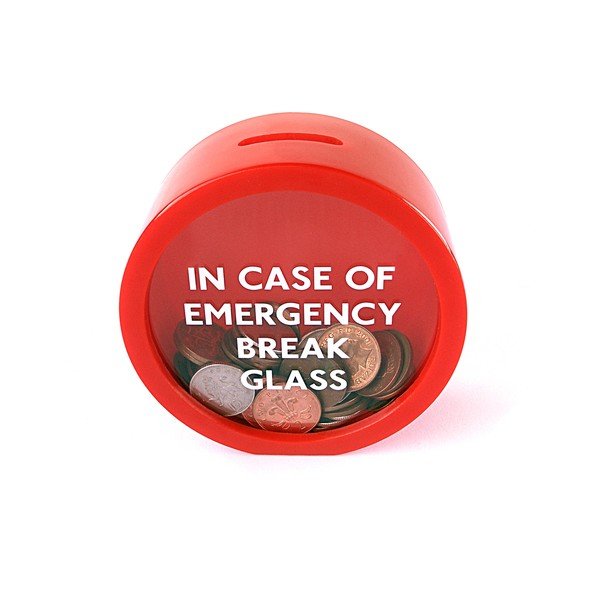 Stenska škatla za denar Suck UK Nujna škatla za denar-image-1