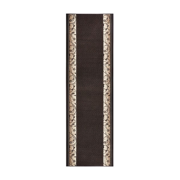 Preproga Basic Elegance, 80x500 cm, temno rjava