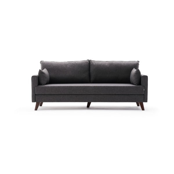 Antracitno siva raztegljiva sedežna garnitura 208 cm Bella – Balcab Home