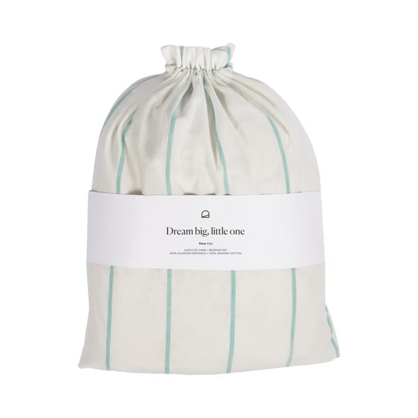 Bombažna otroška posteljnina z rjuho 110x180 cm Gaitana – Kave Home-image-2