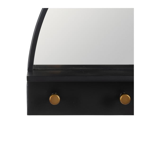 Stensko ogledalo z obešalnikom 69x43 cm – Ixia-image-3