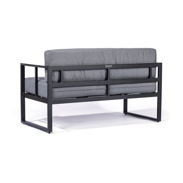Grafitno siv vrtni dvosed s črnim okvirjem Bonami Selection Bellisima-image-4