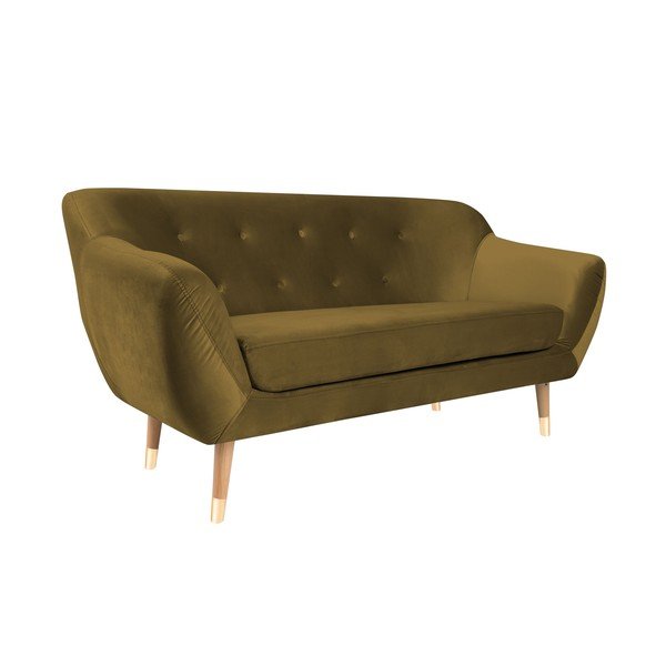 Dvosedežna zofa v zlati barvi Mazzini Sofas Amelie-image-4