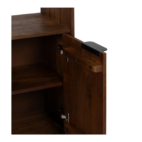 Rjav regal iz masivnega manga 60x190x30 cm Sagara – Ixia-image-4