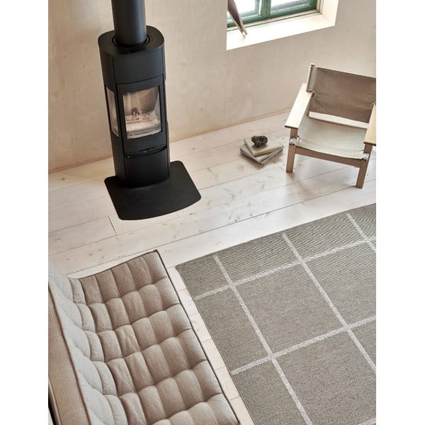 Bež notranja in zunanja preproga 70x100 cm Ada Dark Linen – Pappelina-image-1