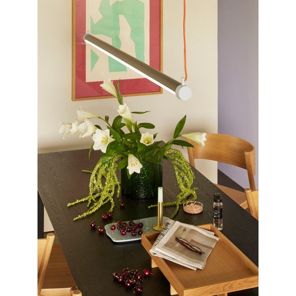 Siva LED zatemnitvena viseča svetilka Interplay – Hübsch-image-3