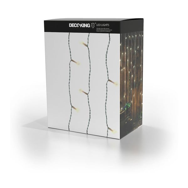 LED svetlobna veriga DecoKing Christmas, 200 lučk, dolžina 1 m-image-3