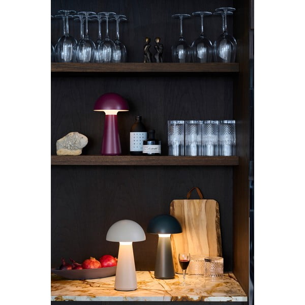 Vijolična LED namizna svetilka z daljinskim upravljalnikom (višina 28 cm) Sam – Sirius-image-1