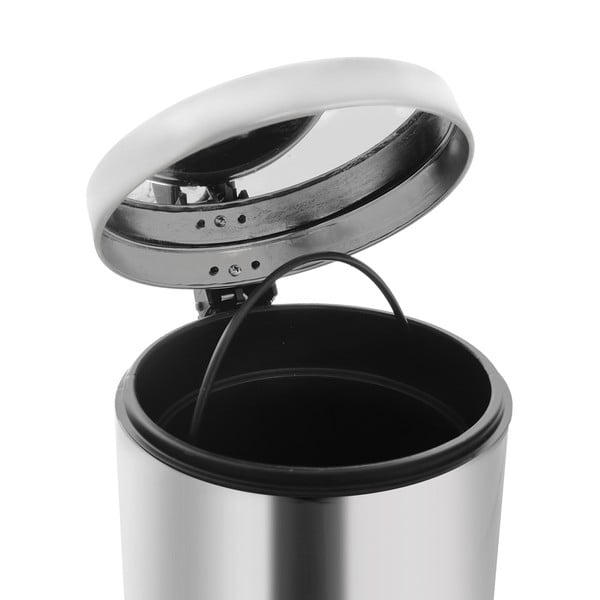 Koš iz nerjavečega jekla s pedalom 3 l - Orion-image-3