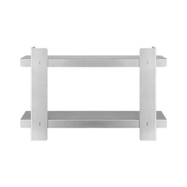 Večnivojska kovinska polica v srebrni barvi 70 cm Tivo – noo.ma-image-3
