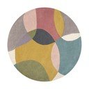 Ročno tkana volnena okrogla preproga ø 160 cm Glow Multi – Flair Rugs