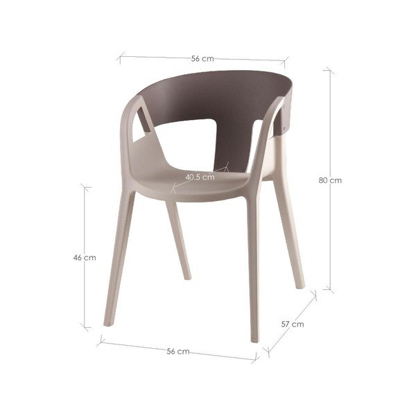 Komplet 4 sivih jedilnih stolov sømcasa Willa-image-2