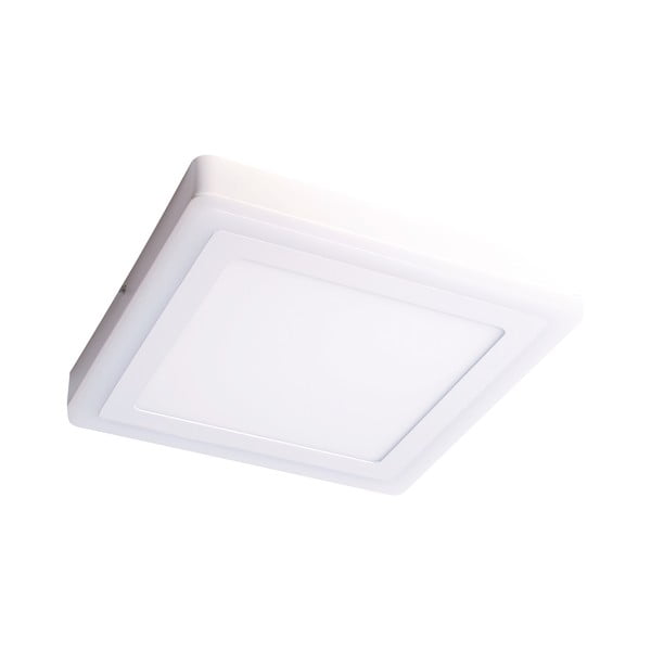 Bela kvadratna stropna svetilka SULION Twis, 24,5 x 24,5 cm