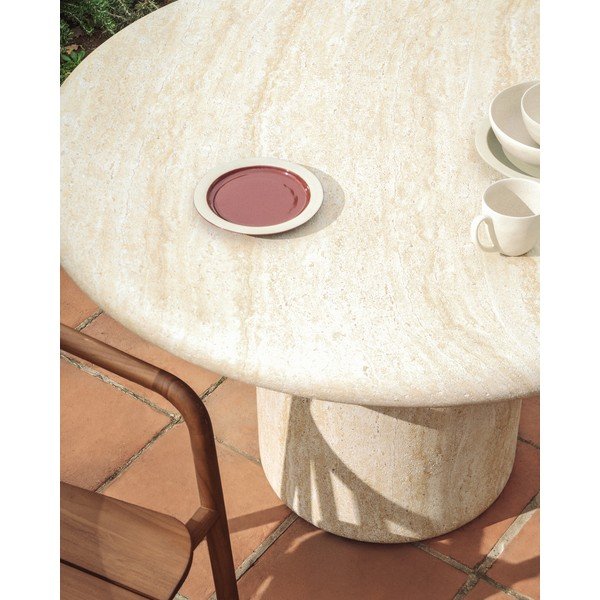 Betonska okrogla vrtna miza ø 122 cm Drasi – Kave Home-image-3
