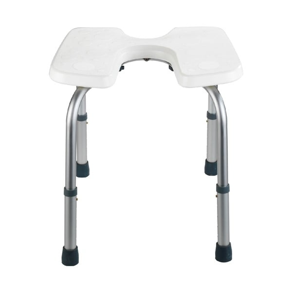 Bel stolček za prho Wenko Hygienic Stool White, 53 x 46 cm