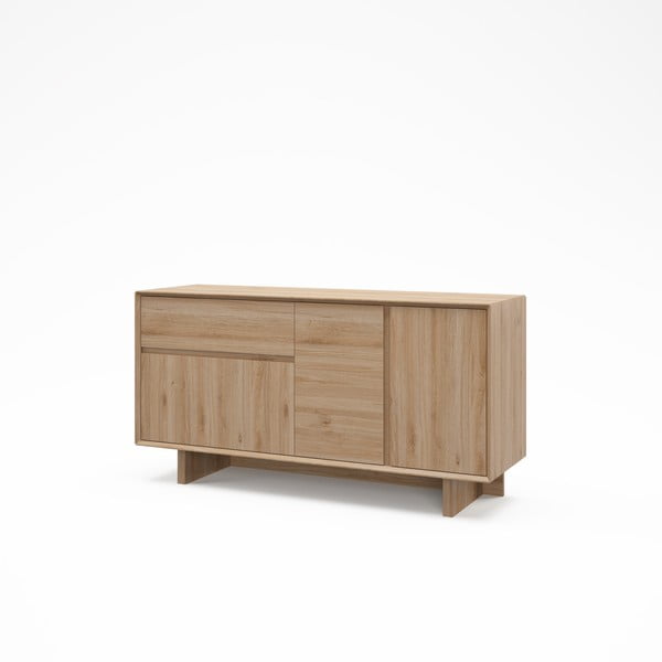 Komoda v hrastovem dekorju v naravni barvi 146x76x45 cm Carpi – Marckeric-image-2