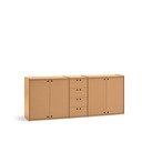 Komoda v naravni barvi 197x80x40 cm Wally – Teulat