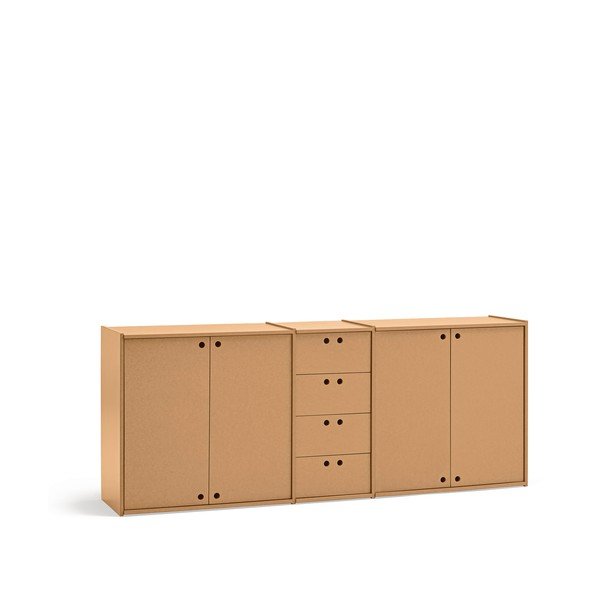 Komoda v naravni barvi 197x80x40 cm Wally – Teulat
