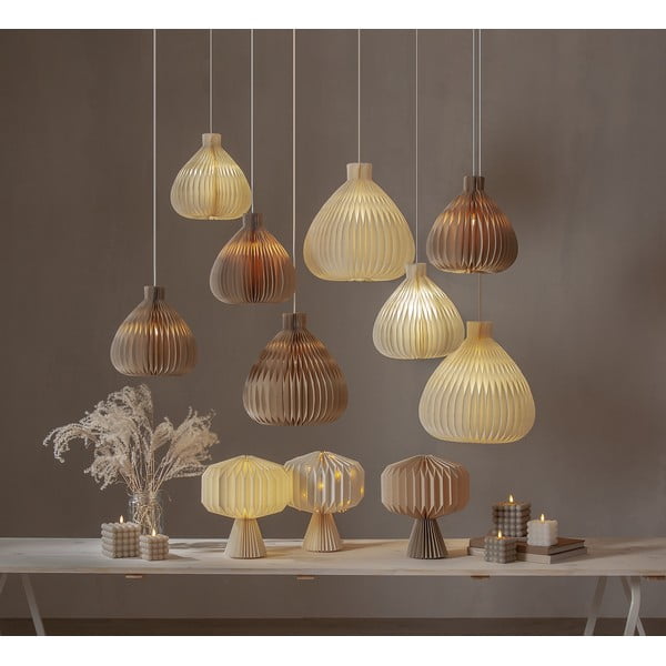 Kremno belo senčilo ø 38 cm Honeycomb – Star Trading-image-4