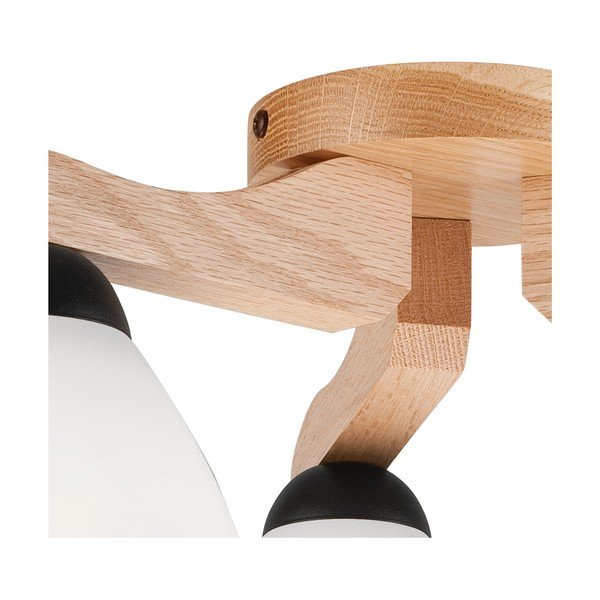 Bela stropna svetilka s steklenim senčnikom ø 16 cm Andreas – LAMKUR-image-4