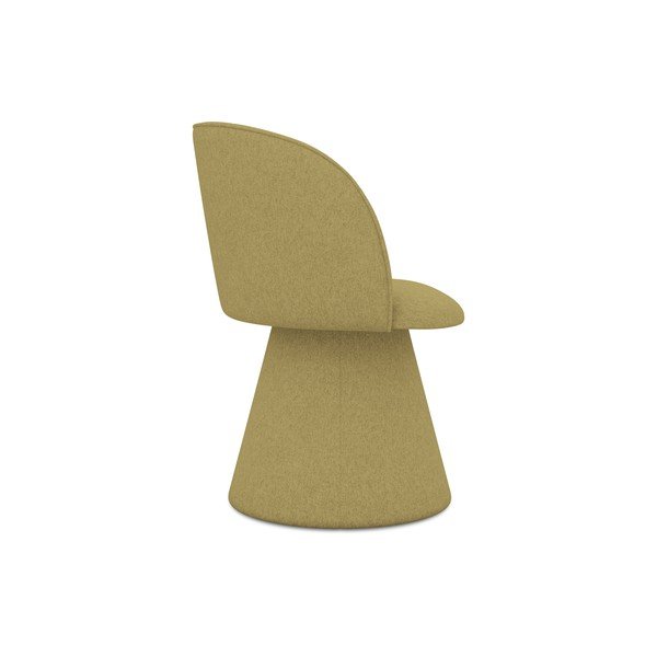 Gorčično rumen oblazinjen jedilni stol Maia – Makamii-image-2