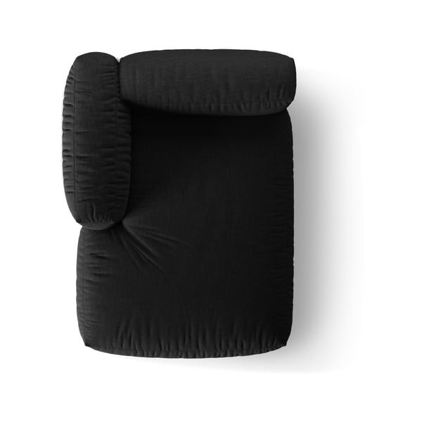 Črn modul za sedežno garnituro (levi kot) Martina – Micadoni Home-image-4