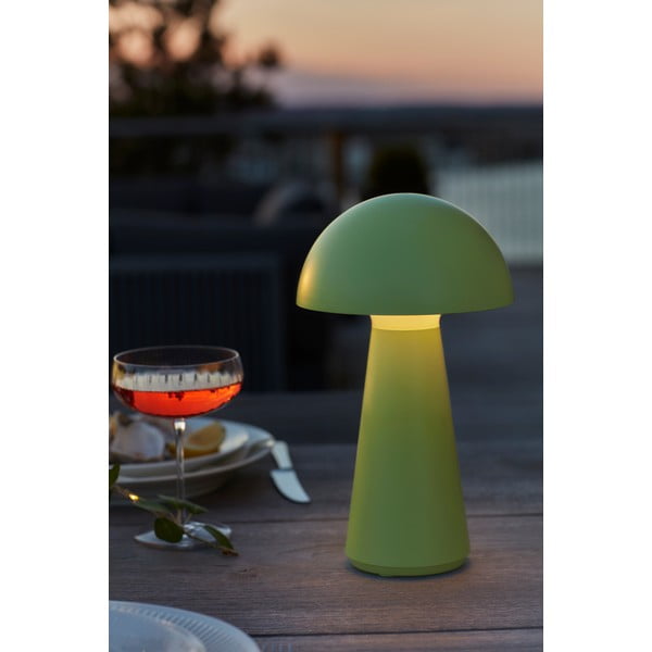 Zelena LED namizna svetilka z daljinskim upravljalnikom (višina 28 cm) Sam – Sirius-image-1