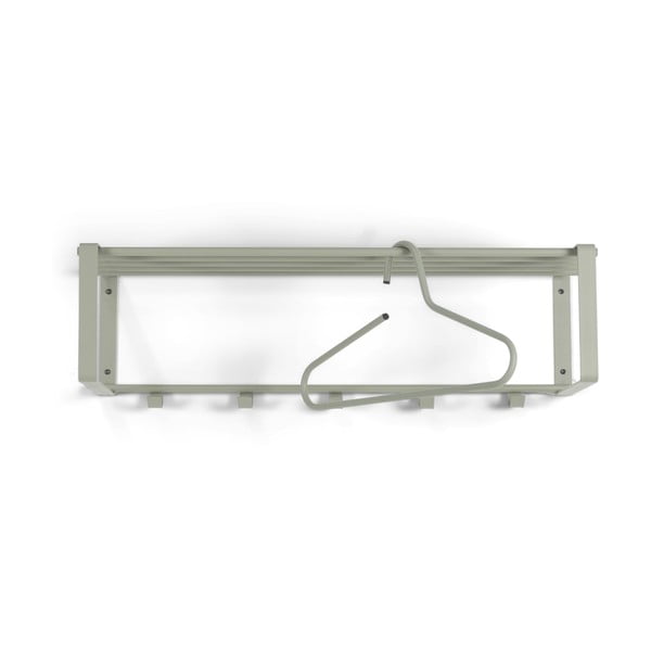 Prašno zelen kovinski stenski obešalnik s polico 70 cm Rex – Spinder Design-image-2