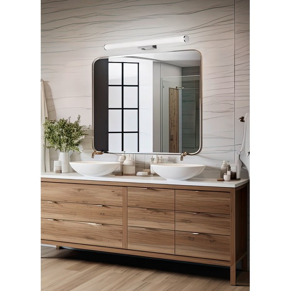 LED stenska svetilka v sijajno srebrni barvi Mattimo – Trio-image-1