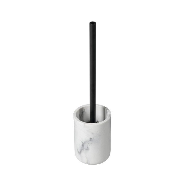 Črno-bela WC ščetka Sapho Bianco