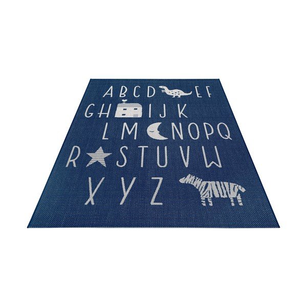Modra otroška preproga Ragami Letters, 120 x 170 cm-image-3