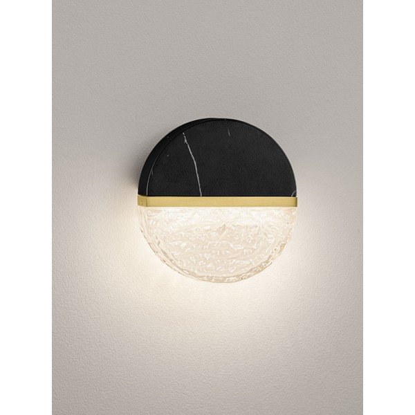 Črna kovinska LED zatemnitvena stenska svetilka Dorin – Nova Luce-image-4