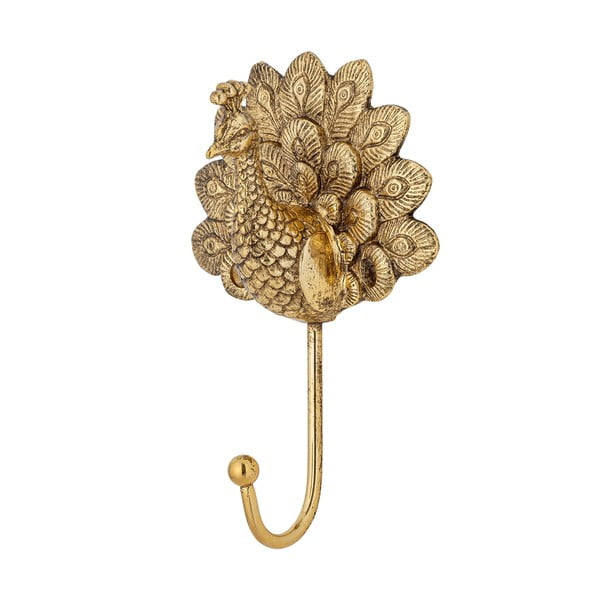 Kovinski stenski obešalnik v zlati barvi Dun – Bloomingville-image-2