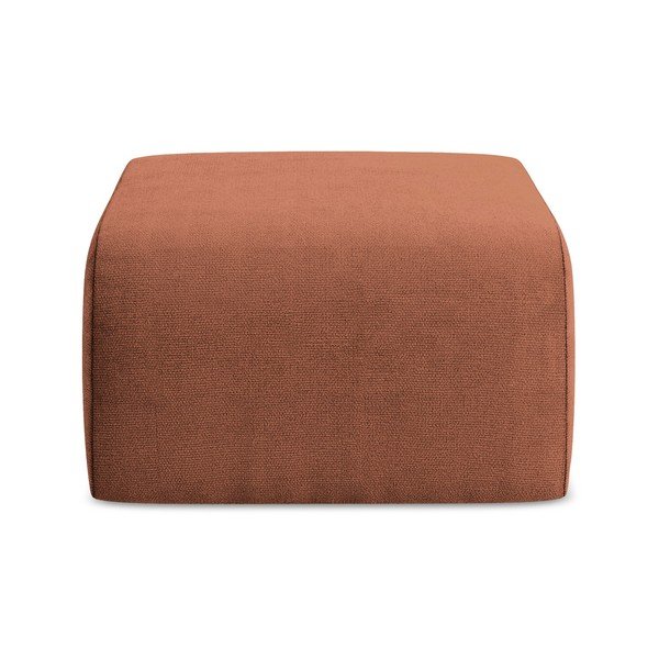 Tabure iz šenilje v barvi terakote Lani – Makamii-image-2