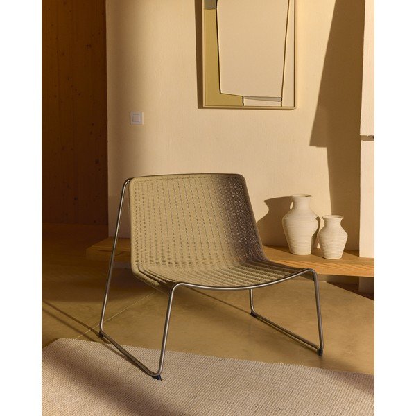 Bež vrtni fotelj Tavari – Kave Home-image-2