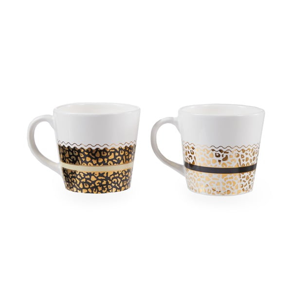 Bele/zlate lončene skodelice v kompletu 2 ks 300 ml London – Premier Housewares-image-2