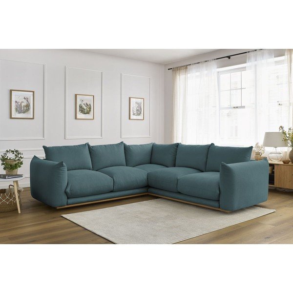 Modra kotna sedežna garnitura Ernest – Bobochic Paris-image-1