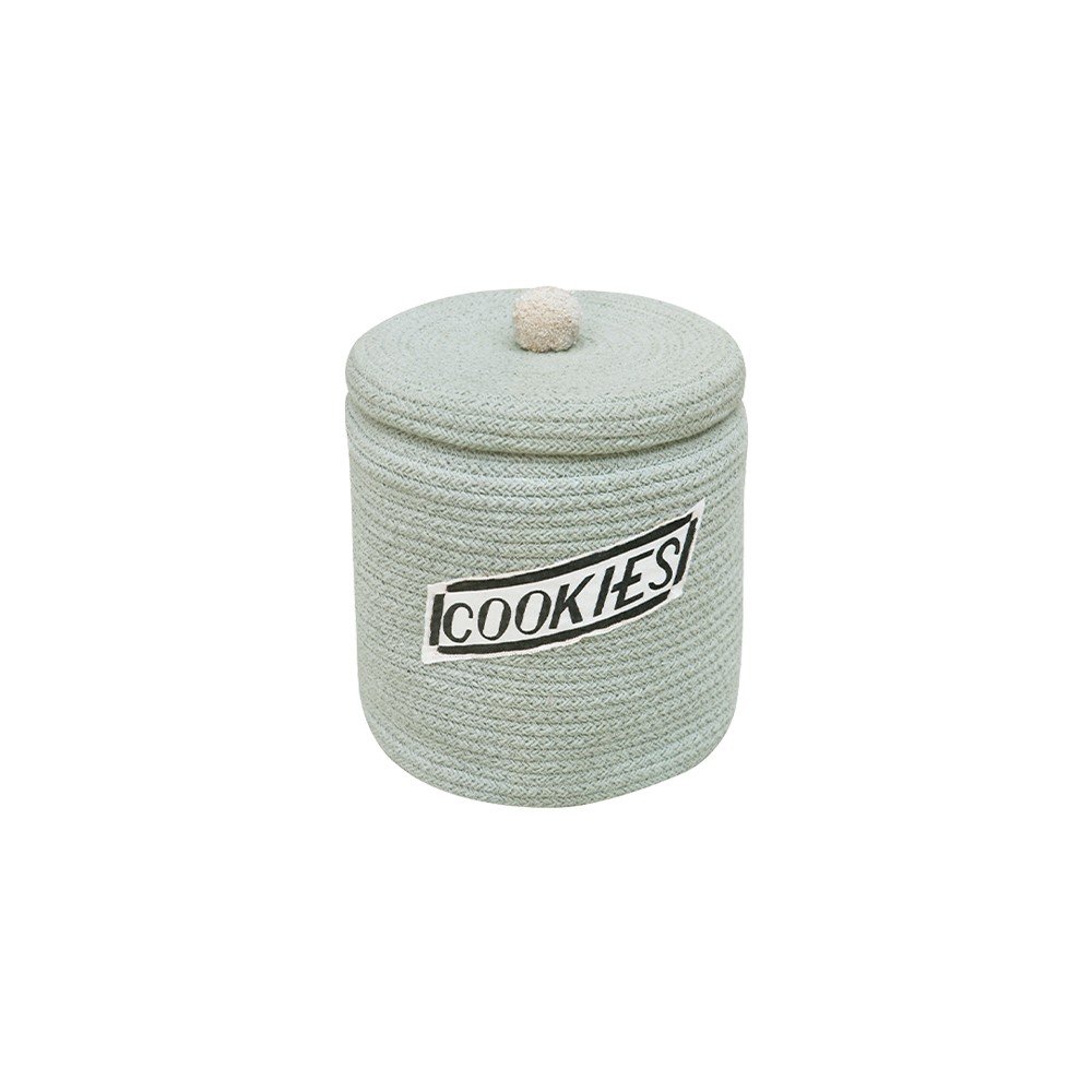 Svetlo modra tekstilna otroška škatla za shranjevanje ø 20x26 cm Cookie Jar