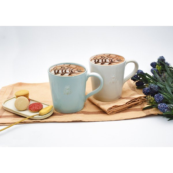 Kremno bela skodelica iz kamenine 520 ml Abeille – La Rochére-image-2