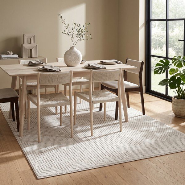 Kremno bela preproga 200x290 cm Labyrinth – ESTE-image-3