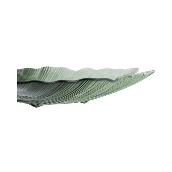 Steklen dekorativni pladenj 31x33 cm Gingko – Ixia-image-4