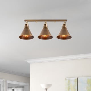 Stropna svetilka v bronasti barvi s kovinskim senčnikom ø 20 cm Berceste – Opviq lights
