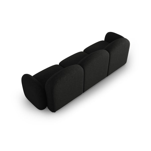 Črna sedežna garnitura 272 cm Blair – Micadoni Home-image-4