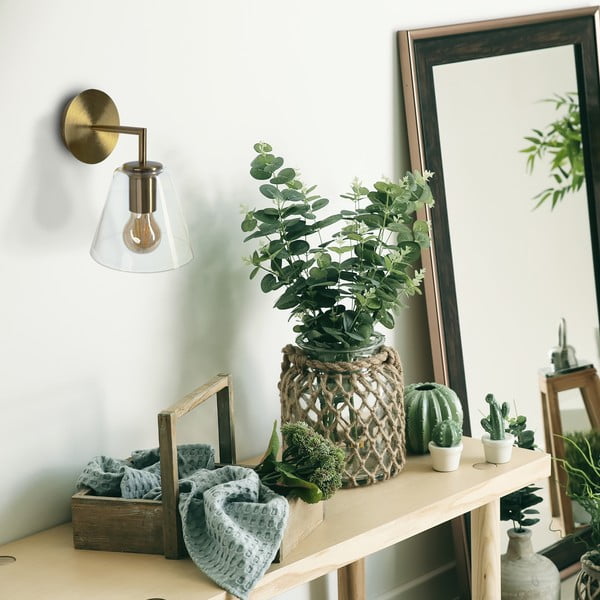 Stenska svetilka v bronu SULION Gasby, ø 16 cm-image-2