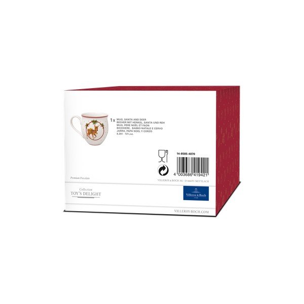 Bela porcelanasta skodelica Villeroy&Boch Santa And Deer-image-4
