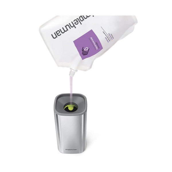 Dozirnik za milo iz nerjavečega jekla v srebrni barvi 295 ml - simplehuman-image-2