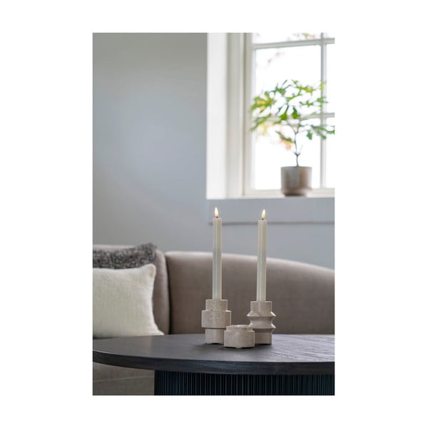 Kamniti svečniki v kompletu za čajno svečko 2 ks – House Nordic-image-2
