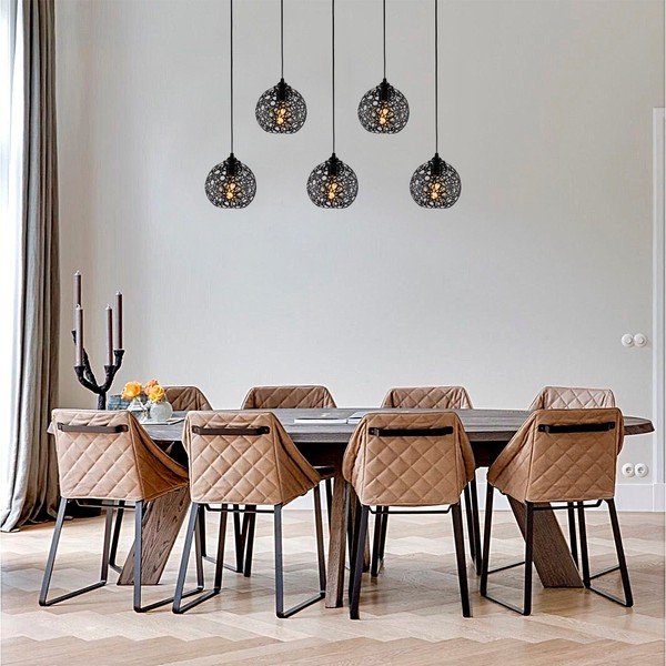 Črna viseča svetilka ø 17 cm Fellini – Opviq lights-image-2