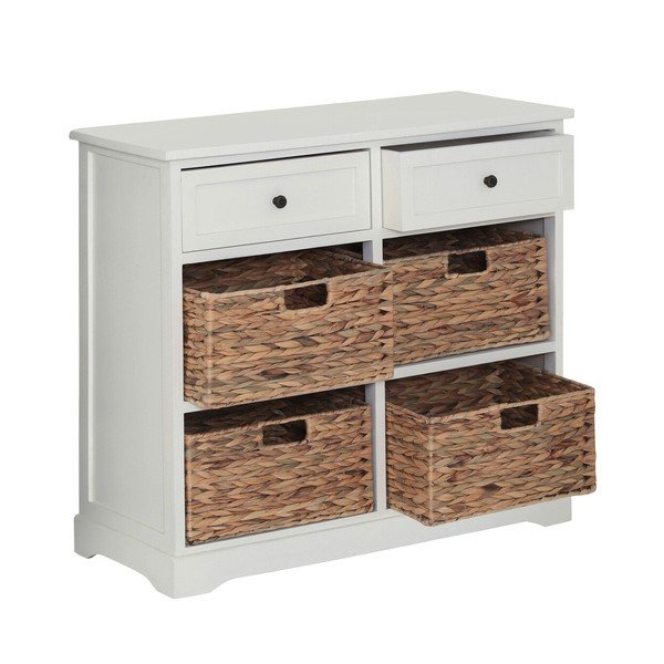 Slonokoščena komoda iz masivne pavlonije 76x70x33 cm Vermont – Premier Housewares