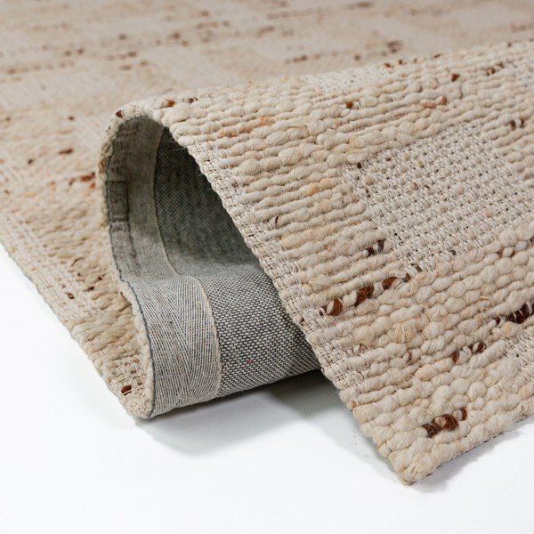 Ročno tkana preproga iz mešanice volne v naravni barvi 140x200 cm Rova Blend – Flair Rugs-image-4